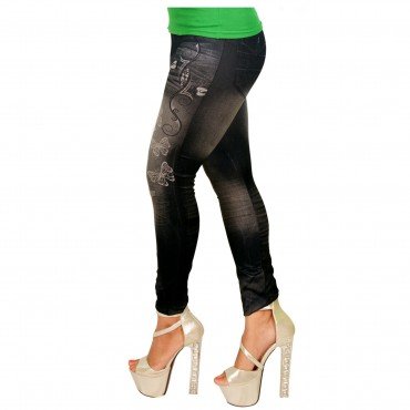 butterfly printed Jeggings Seamless WLSJ-002