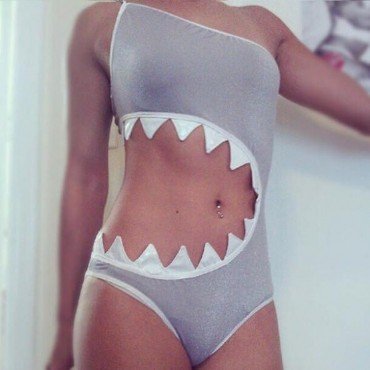 Shark Mouth Style Swimsuit Swimwear  WLSW-012